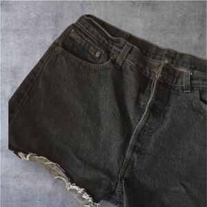 Vtg Made in the USA Levi’s 501 button fly cutoffs